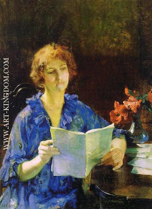 Woman Reading Morning 