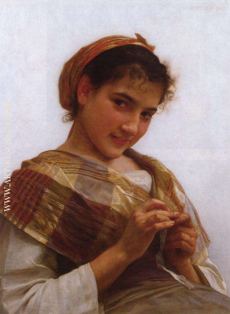 Jeune fille au crochet