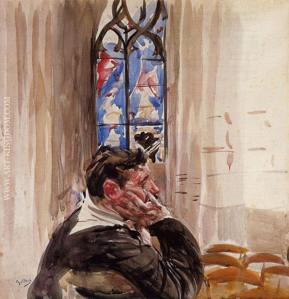 Portrait of a Man in Church