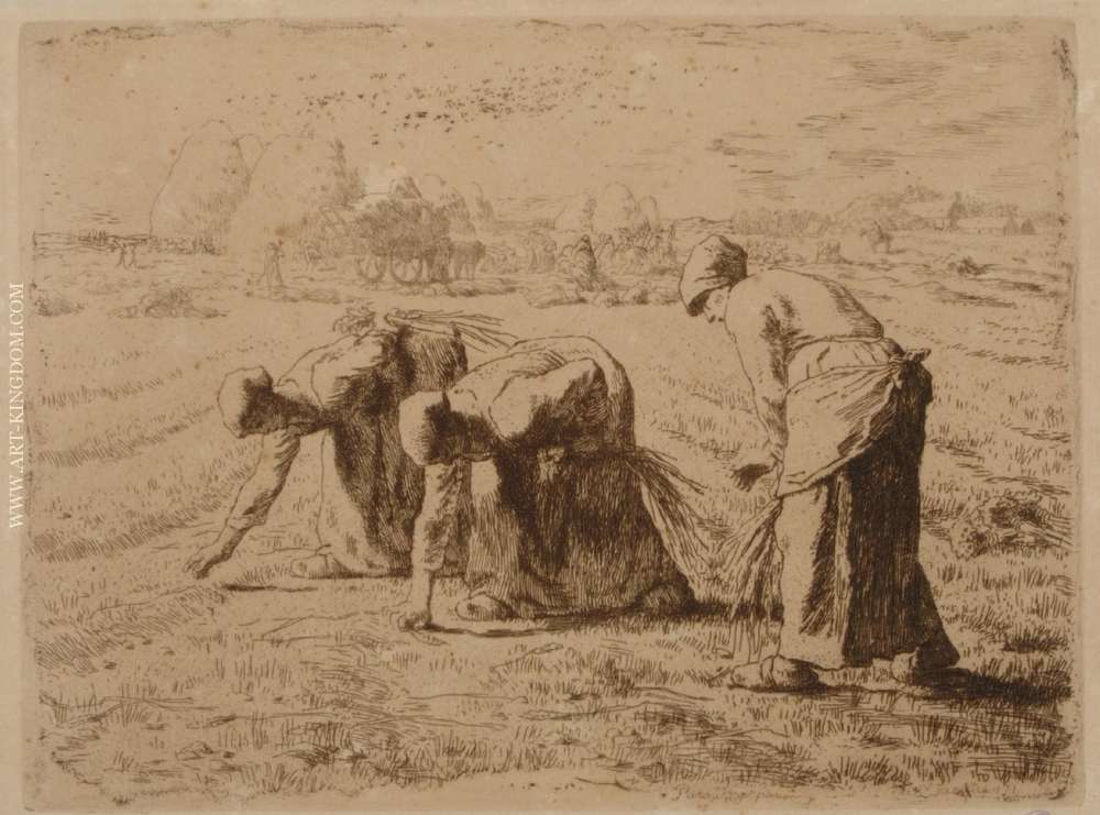 Les glaneuses Etching 