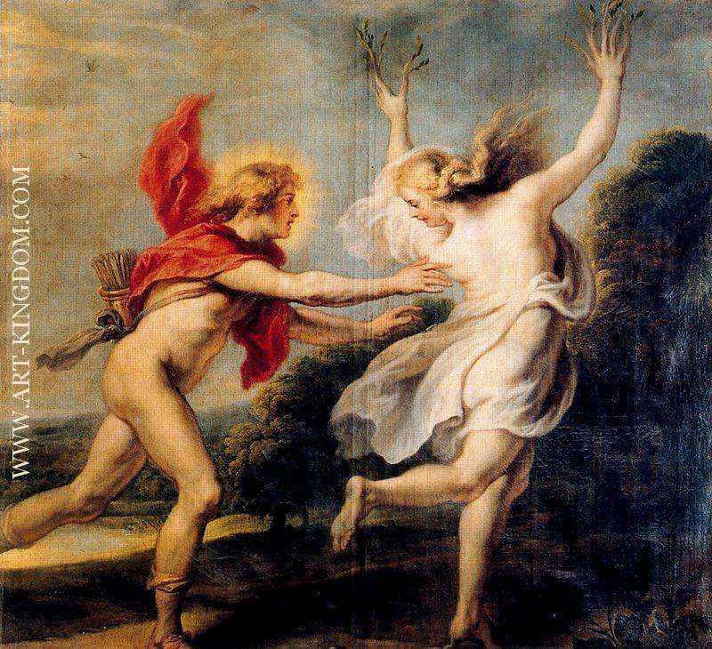 Apollo chasing Daphne