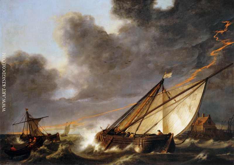 Ships Tossed in a Gale