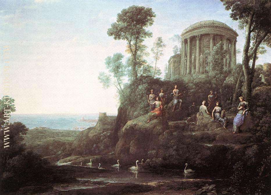 Apollo and the Muses on Mount Helion Parnassus 