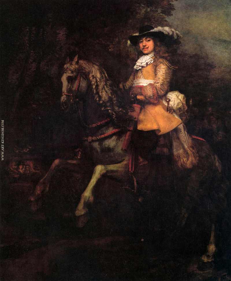 Rembrandt Frederick Rihel on Horseback