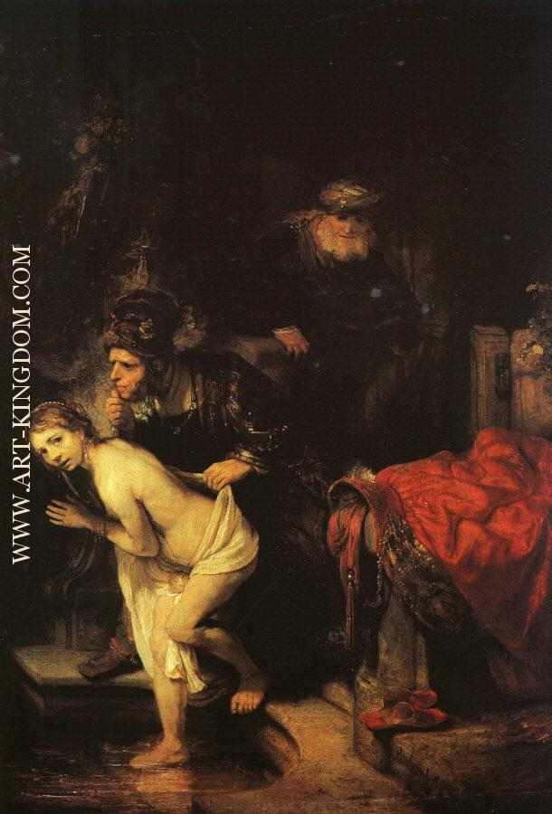 Rembrandt Susanna and the Elders detail 