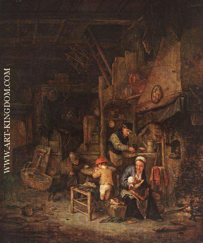 Interior With A Peasant Family