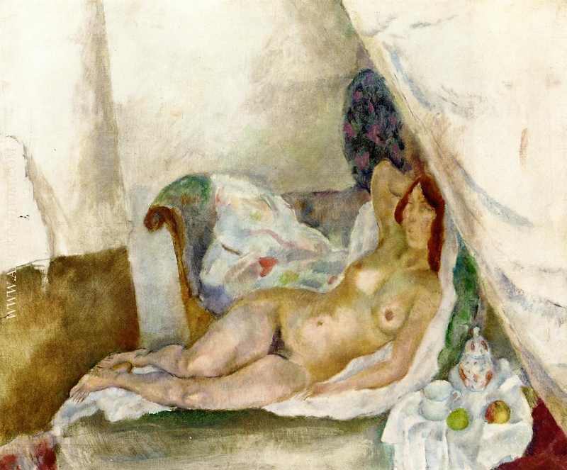 Nude with Drapery