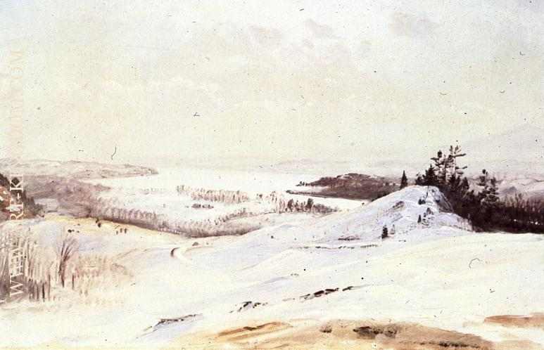 The Hudson Valley in Winter from Olana