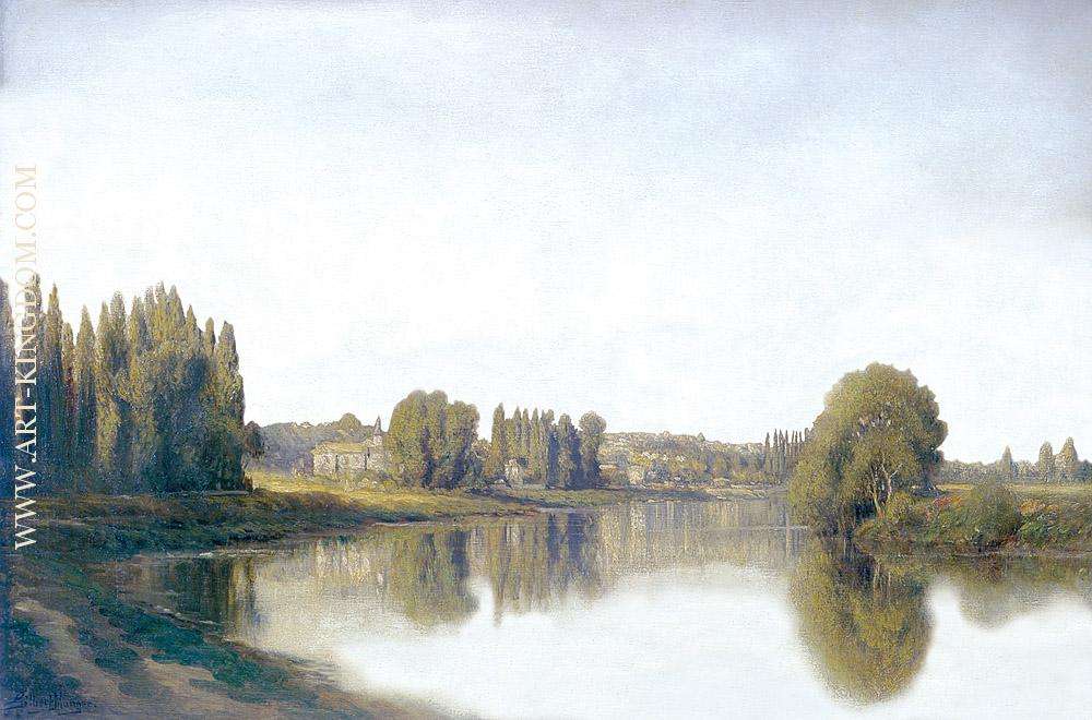 Pond With Trees Near Poissy 