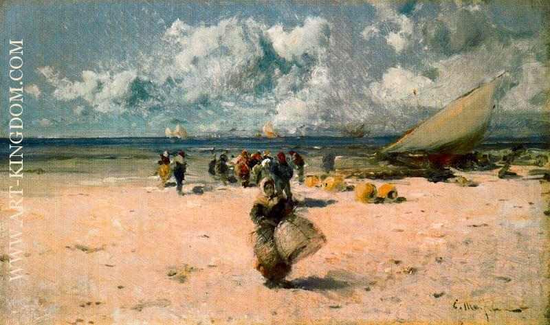 Pescadoras en la playa