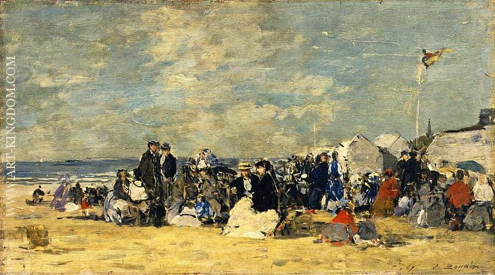 Beach Scene Trouville