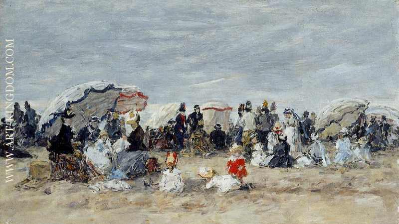 Trouville Beach Scene 03