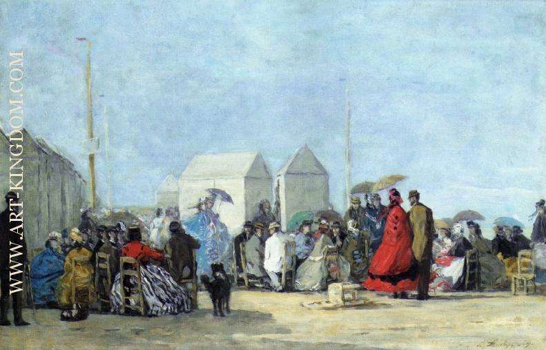 Beach Scene at Trouville