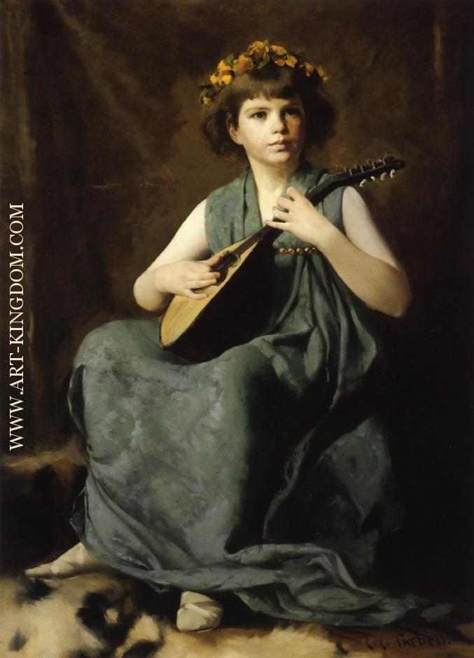 Marion Hiller Fenno at Nine as Mandolinata