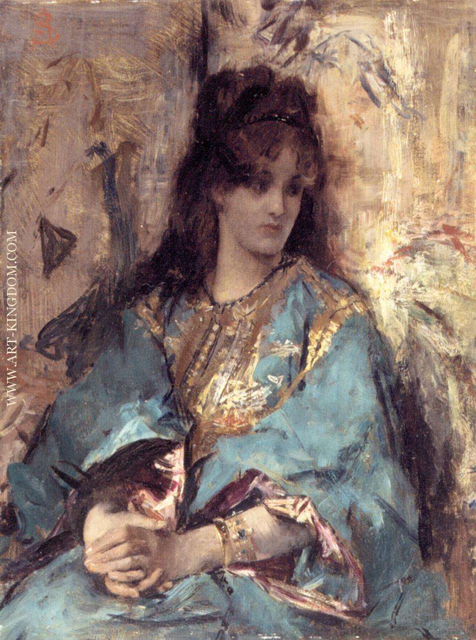 A Woman Seated in Oriental Dress