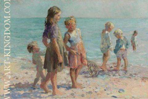 Children at the beach