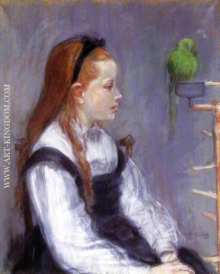 Young Girl with a Parrot