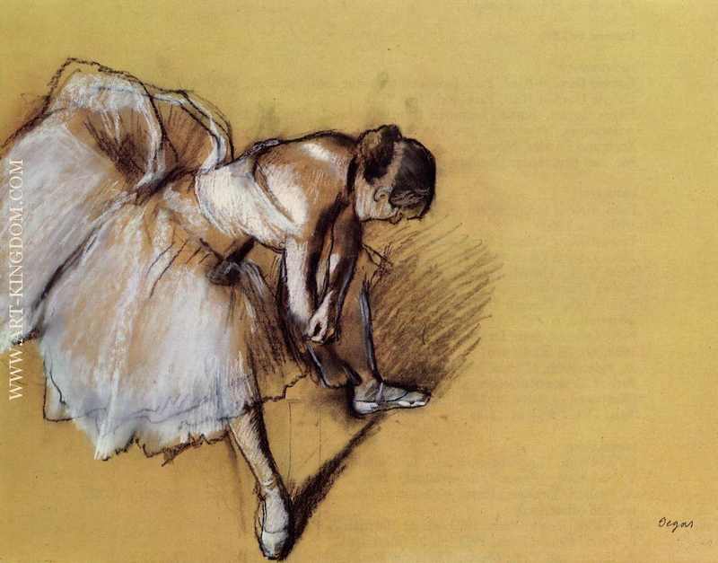 Dancer Adjusting Her Slipper