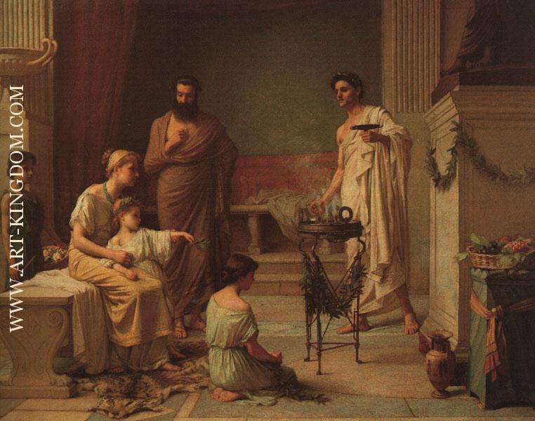 A Sick Child Brought into the Temple of Aesculapius