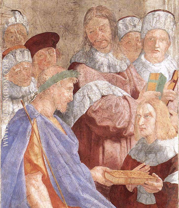 Justinian Presenting the Pandects to Trebonianus detail 1 