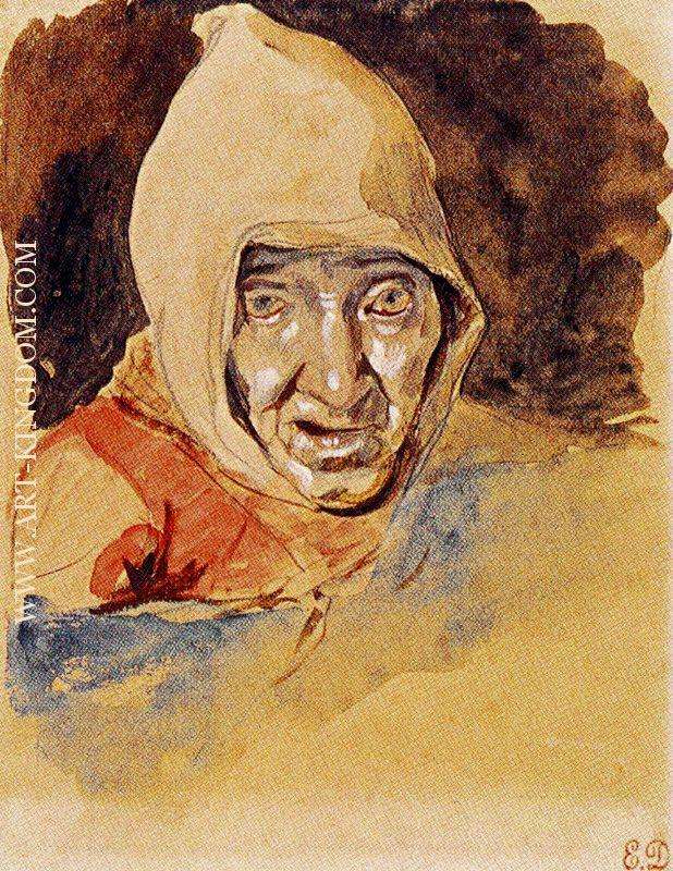 Head of an elderly woman