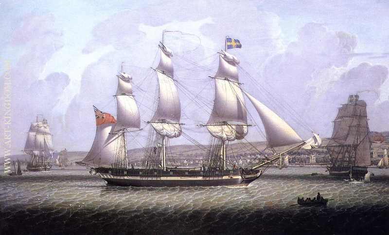 A Frigate of the Baltic Fleet off Greenock