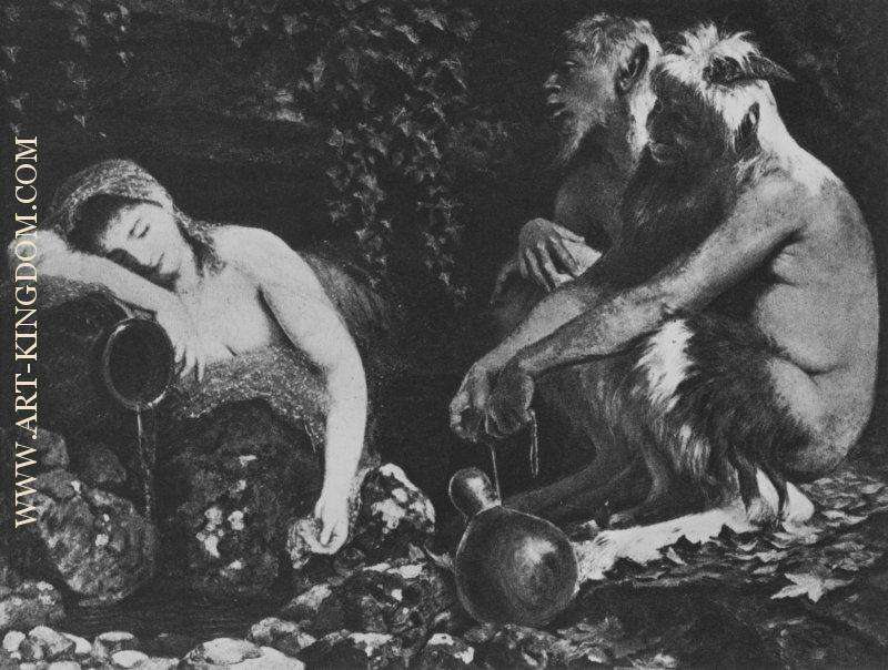 Fauns and Sleeping Nymph