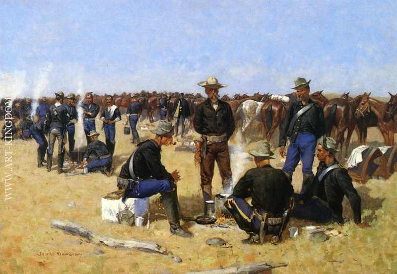 A Cavalryman s Breakfast on the Plains