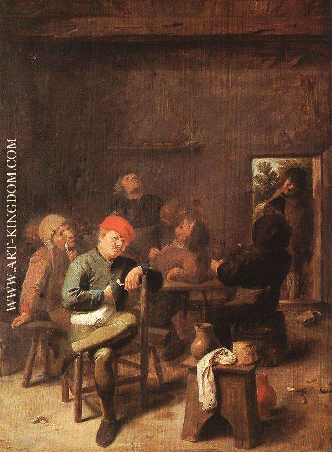 Peasants Smoking and Drinking