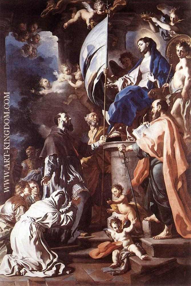 St Bonaventura Receiving The Banner Of St Sepulchre From The Madonna