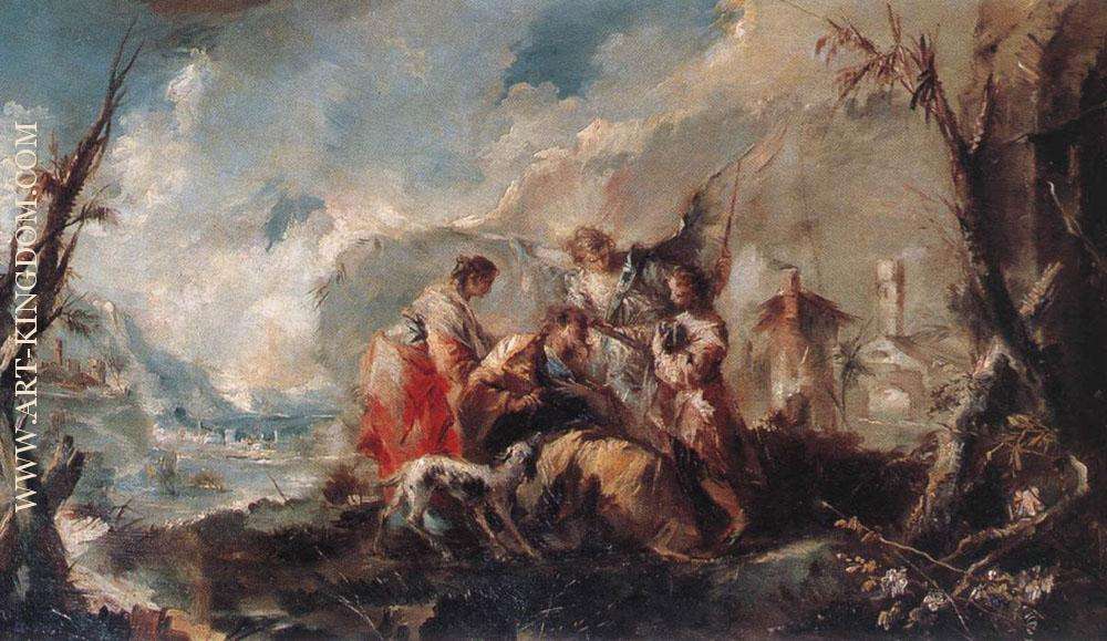 The Healing of Tobiass Father  1750