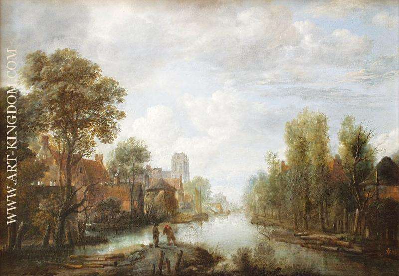 Landscape with waterway