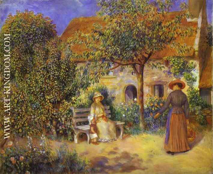 Photo of painting Garden Scene in Britanny