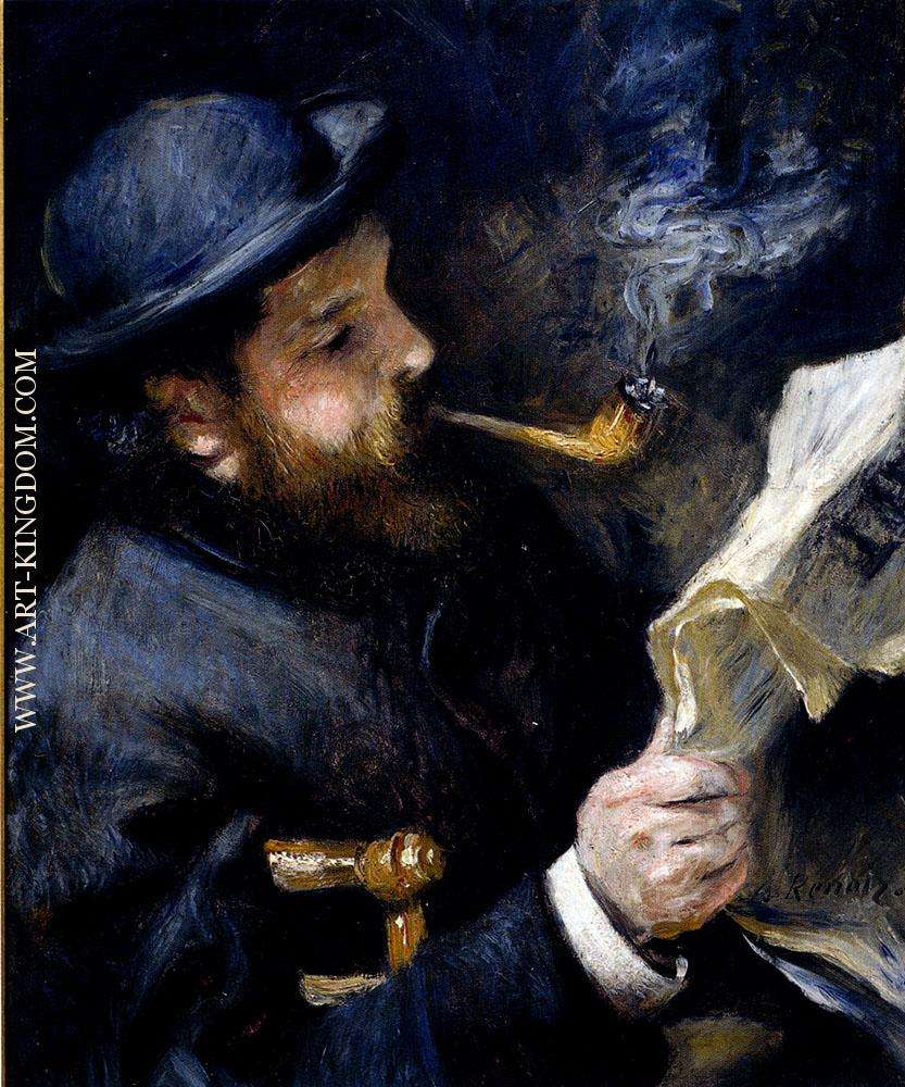 Claude Monet Reading A Newspaper