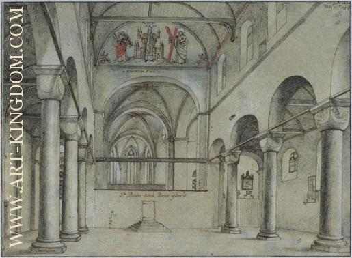 Interior of the Pieterskerk at Utrecht