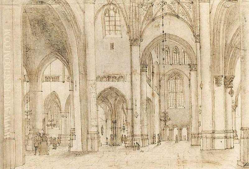 Interior of St Bavo's Church in Haarlem