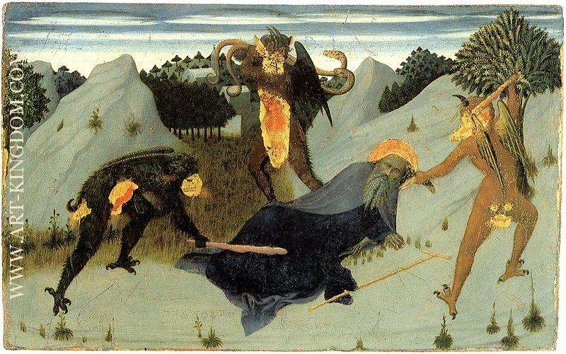 Saint antony beaten by the devils