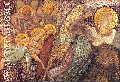 Fresco of angels