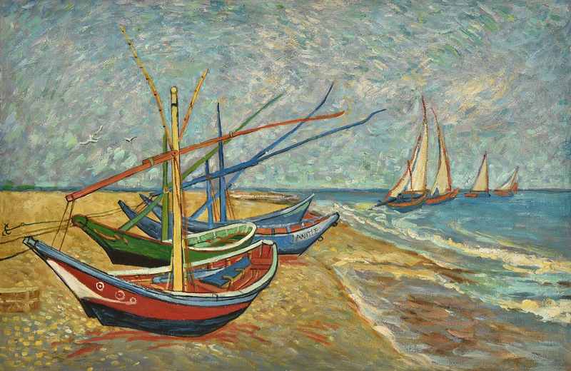 Fishing Boats On The Beach At Saintes Maries