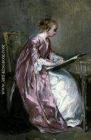 A Young Girl Drawing