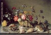 Still Life with Flowers Shells and Insects