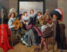 Dirck Hals R union galante