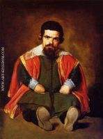 A Dwarf Sitting on the Floor Don Sebastian de Morra 