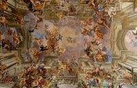 Triumph of St Ignatius of Loyola by Andrea Pozzo Ceiling of Sant Ignazio Rome Italy