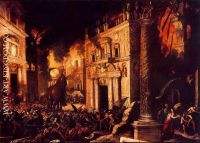 The burning of Troy