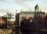 The Nieuwezijds Voorburgwal with the Flower Market in Amsterdam