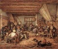 Feasting Peasants In A Tavern