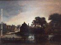 Landschap bij duister