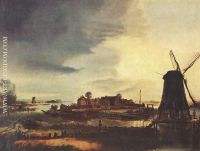 Landscape With Windmill