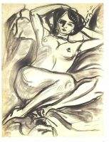 Reclining female nude 